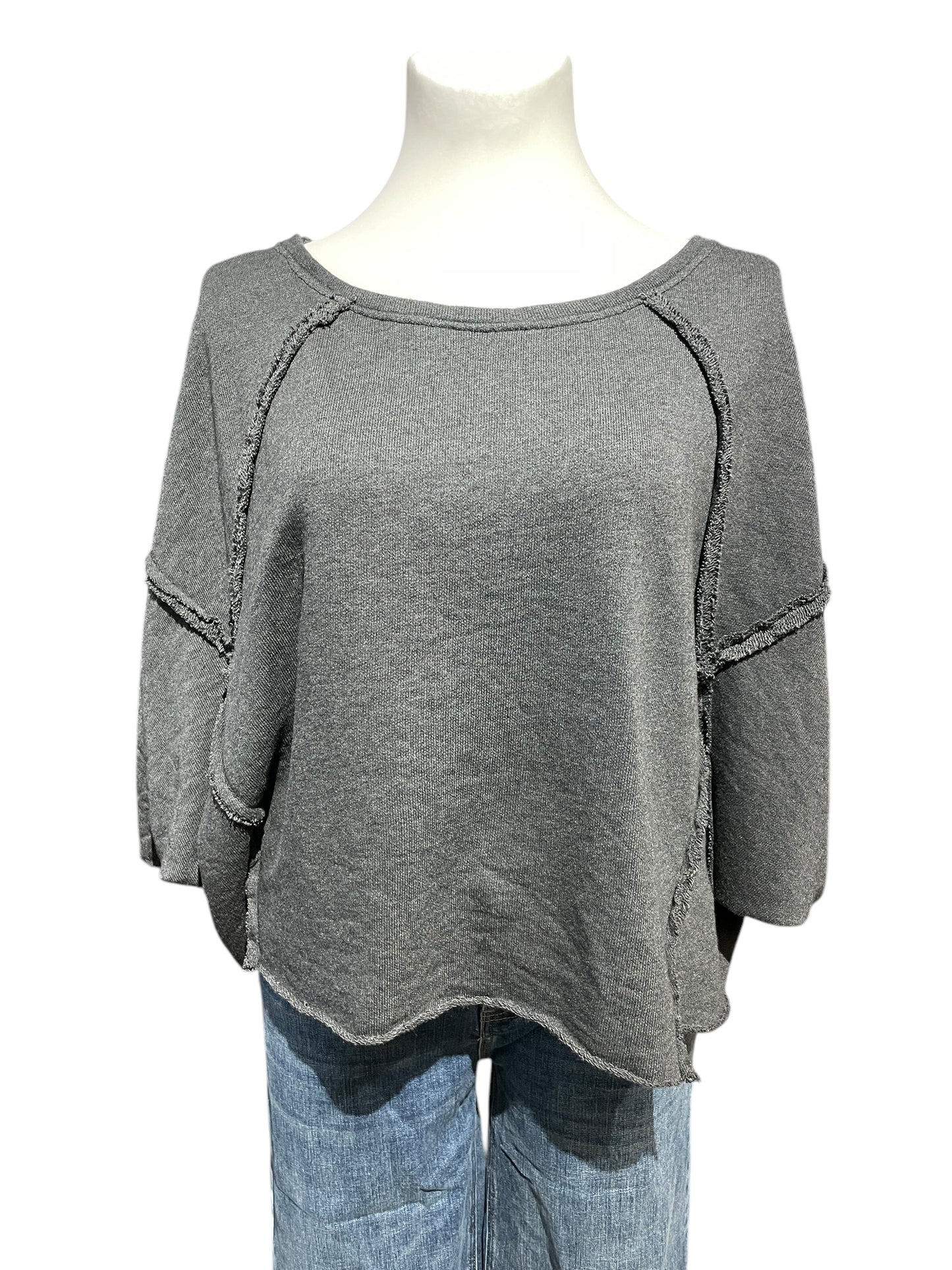 FaS801 Sweatshirt mit Nähten