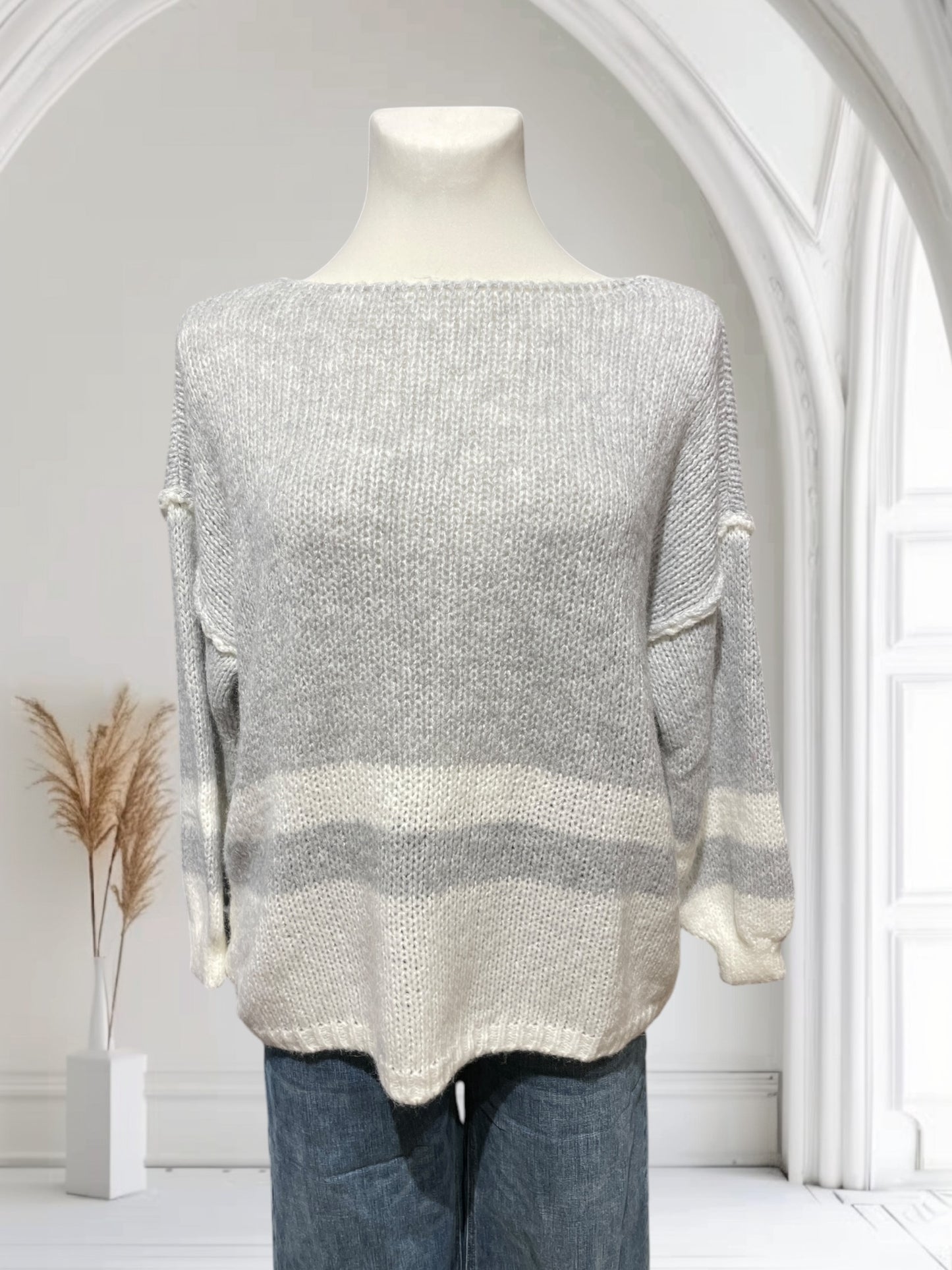 FaS783 Pullover mit Nähten