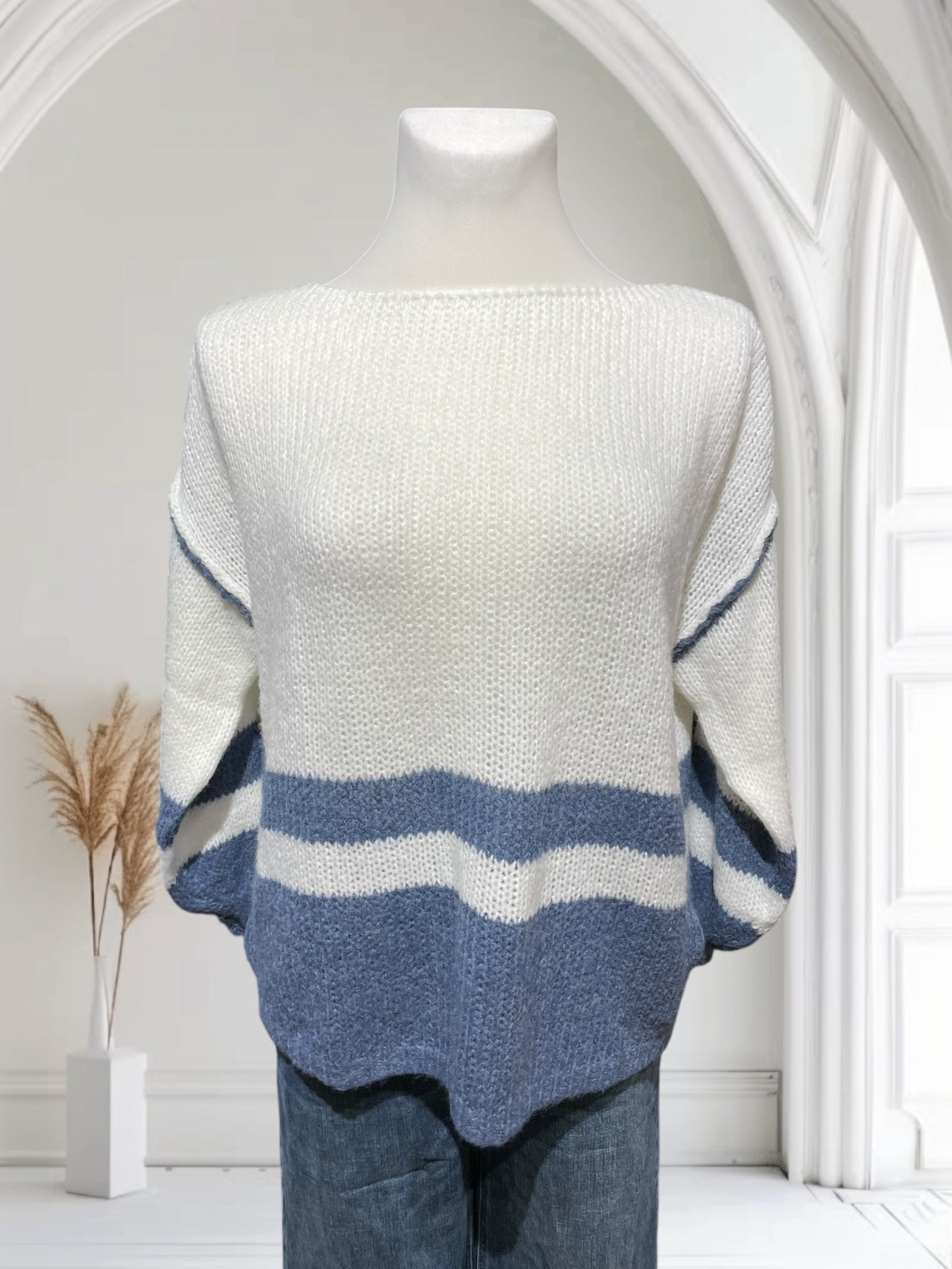 FaS783 Pullover mit Nähten