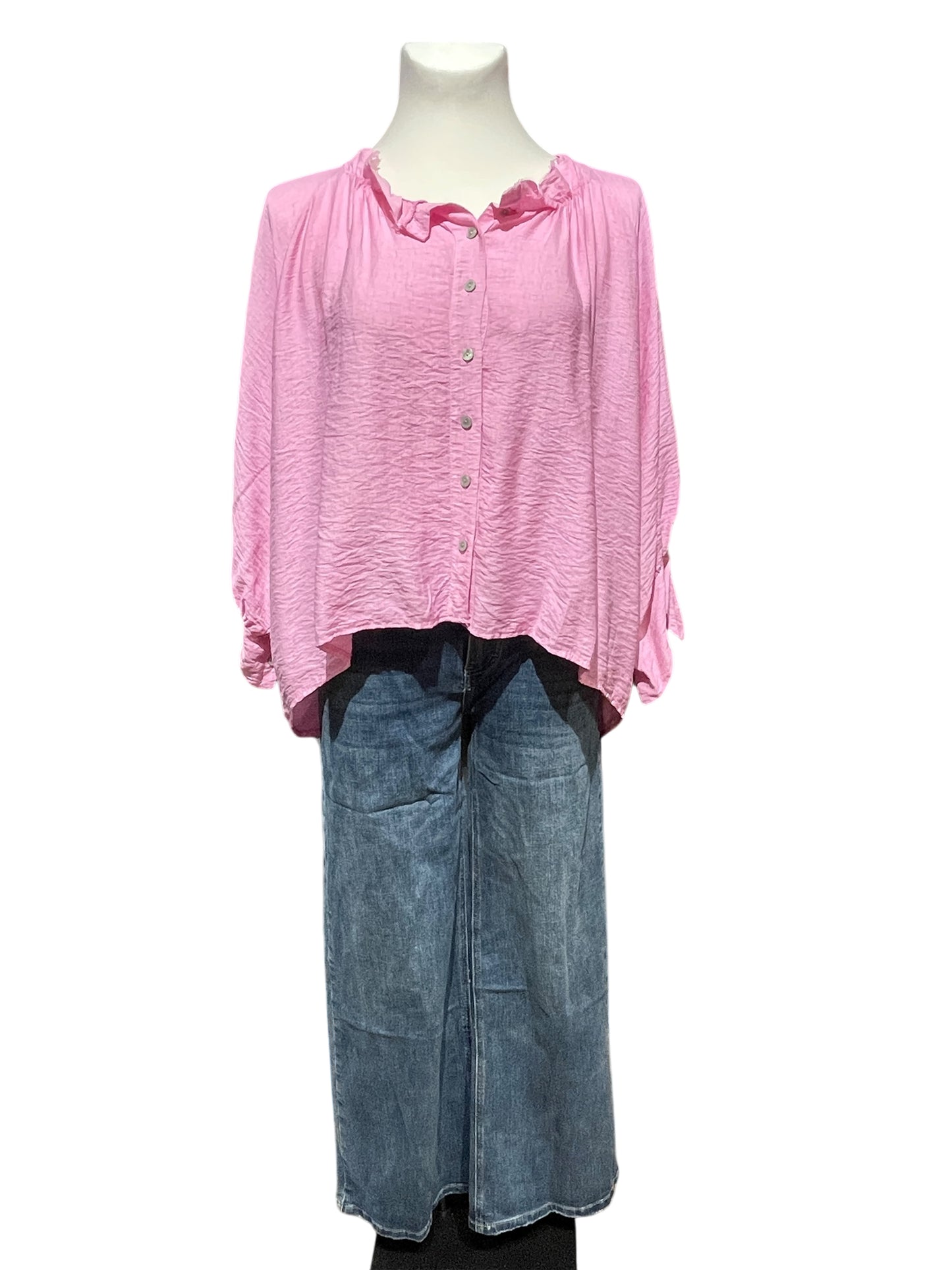 FaS789 Tunika Bluse uni