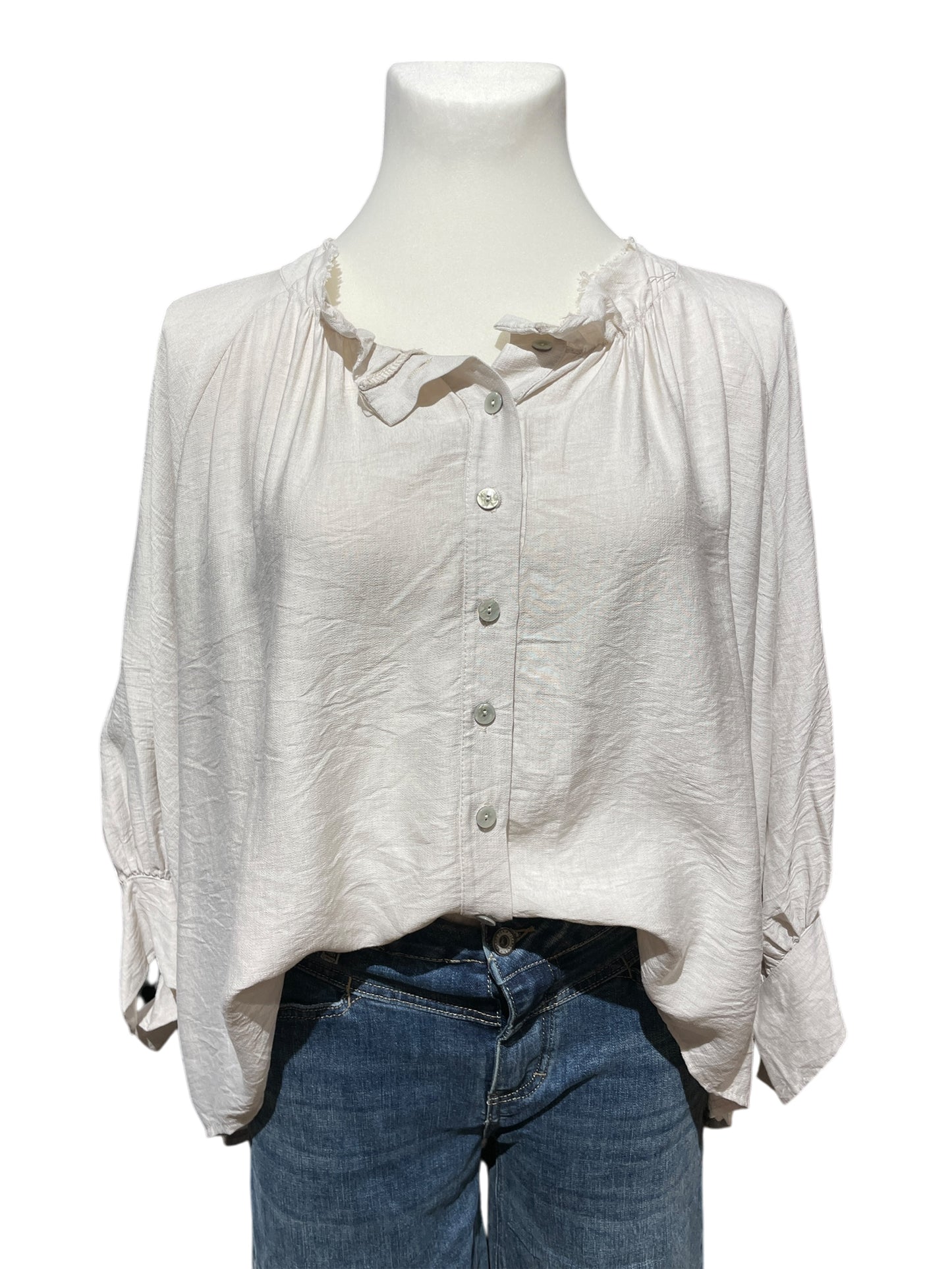 FaS789 Tunika Bluse uni