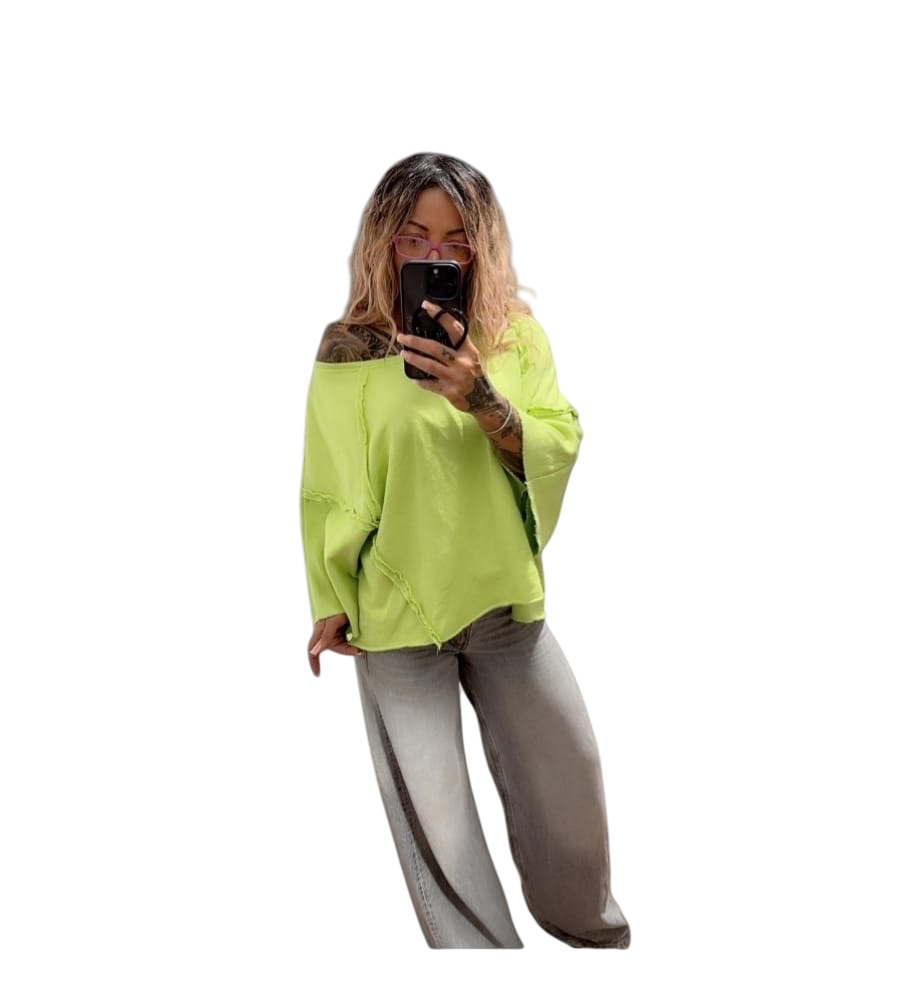FaS801 Sweatshirt mit Nähten