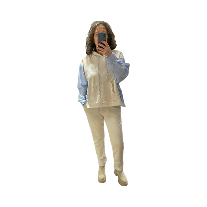 FaS803 Jogpants mit farblich abgesetzten Taschen und Kordel