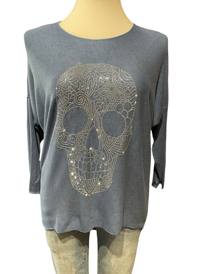 FaS579 Pullover Totenkopf