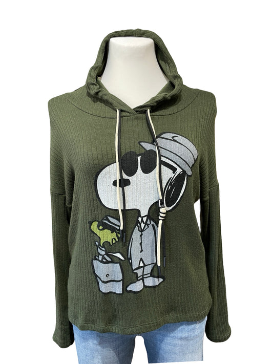 FaS692 Rippstrick Hoody Snoopy