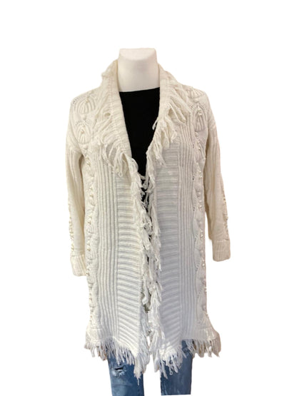 FaS623 Cardigan Strickjacke mit Perlen